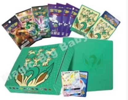 Simplified Chinese Pokémon TCG Leafeon Theme Card Collection Gift Box
