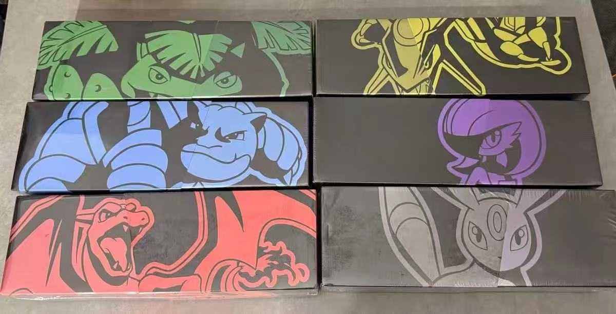 Traditional Chinese Pokémon TCG 25th Anniversary Collection Boxes — 6 Designs