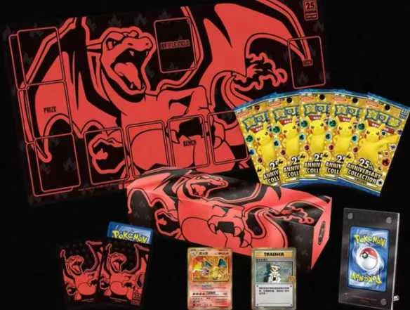 Traditional Chinese Pokémon TCG 25th Anniversary Charizard Collection Box