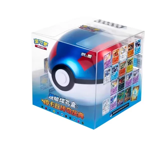 Simplified Chinese Pokémon TCG Blue Poké Ball Card Tin