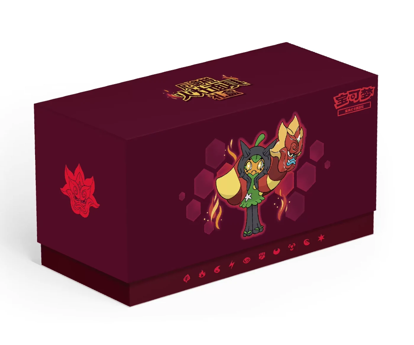 Simplified Chinese Pokémon TCG Ogerpon Gift Box — Hearthflame Mask